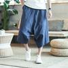Summer New Men's Casual Shorts Fashion Herem Pants Cotton Linen Joggers Pants Male Vintage Chinese Style Sweatpants
