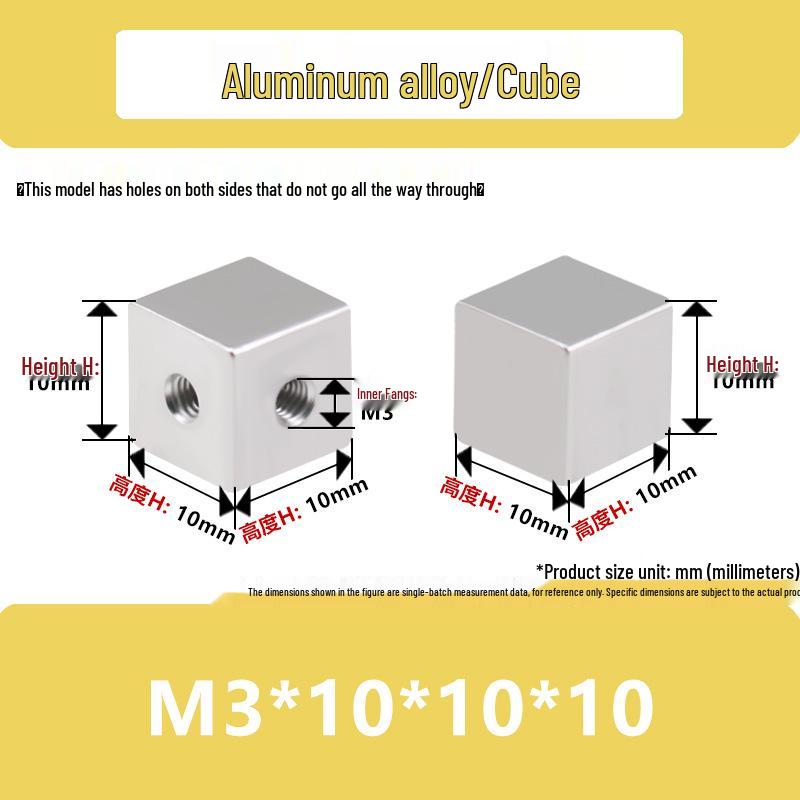 Aluminum Alloy Hex Nut Acrylic Connector Cap
