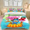 Pocoyo Animation Bedding Set 3D Duvet Cover Soft Breathable Zipper Design For Boys Girls Kids Room