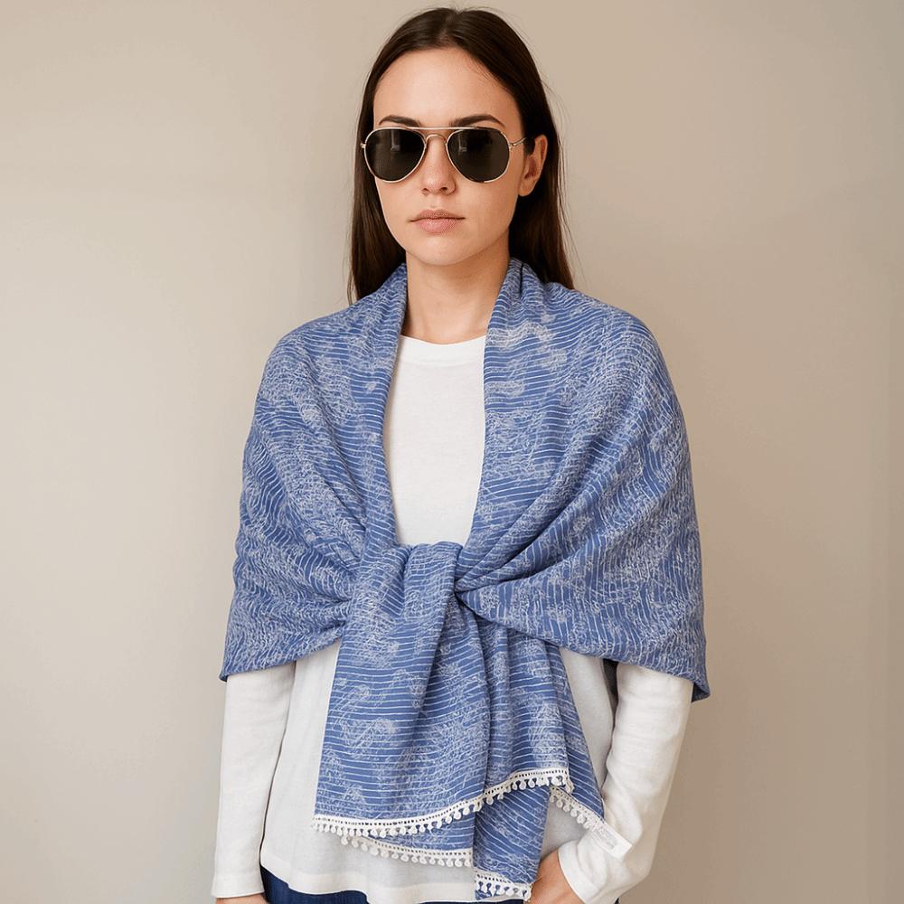 Head Wraps Sunscreen Shawl Sun Protection Beach Scarf Retro Paisley Shawl  Outdoor