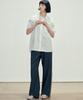 MALOUPE 4121 Summer Nylon Oversized Shirt (White)