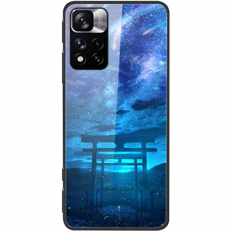 Tempered Glass Case For Xiaomi Redmi Note 11 Pro+ 5G Cover Hard Protective Funda for Redmi Note 11 Pro Plus 5G Soft Bumper 6.67