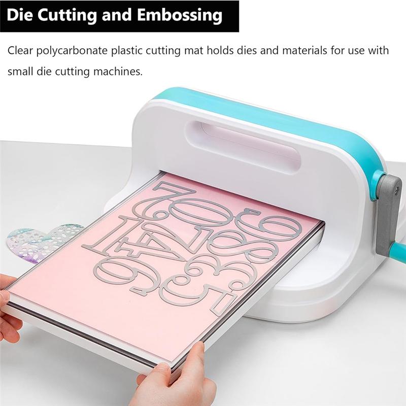 AT19-3 Pcs Clear Cutting Plate Transparency Acrylic Cutting Pads For Embossing Crafting