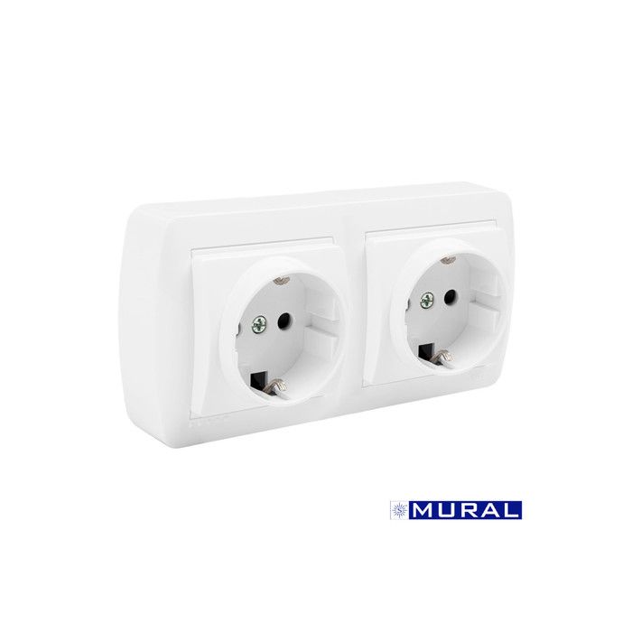 Double Base Bipolaire avec T/T Latéral Série Murale Solera - GREENICE - E3-42989 - Filaire - Non - 250 V - 16 A