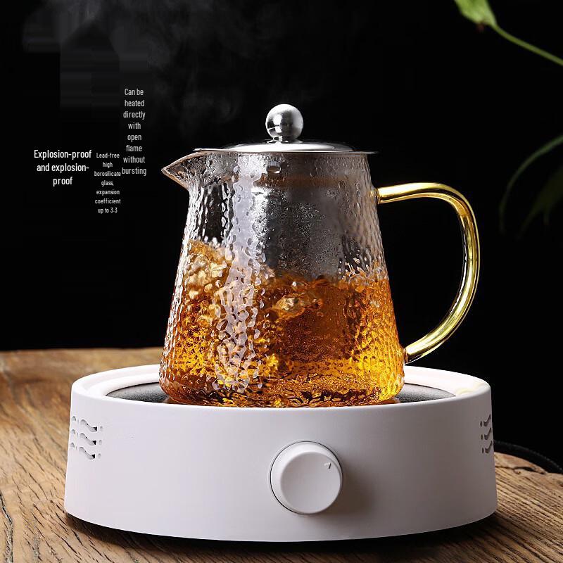 MUTTI Hammered Glass Teapot Set