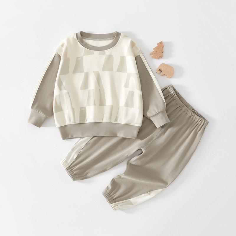 

Chengbao Spring Two-Piece Set: Girls Trendy Sports Pullover 90 cm зелёный