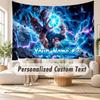 Custom Name Wall Hanging Tapestry,Dragon Ball Decorative Backdrop Tapestry For Dorm Home