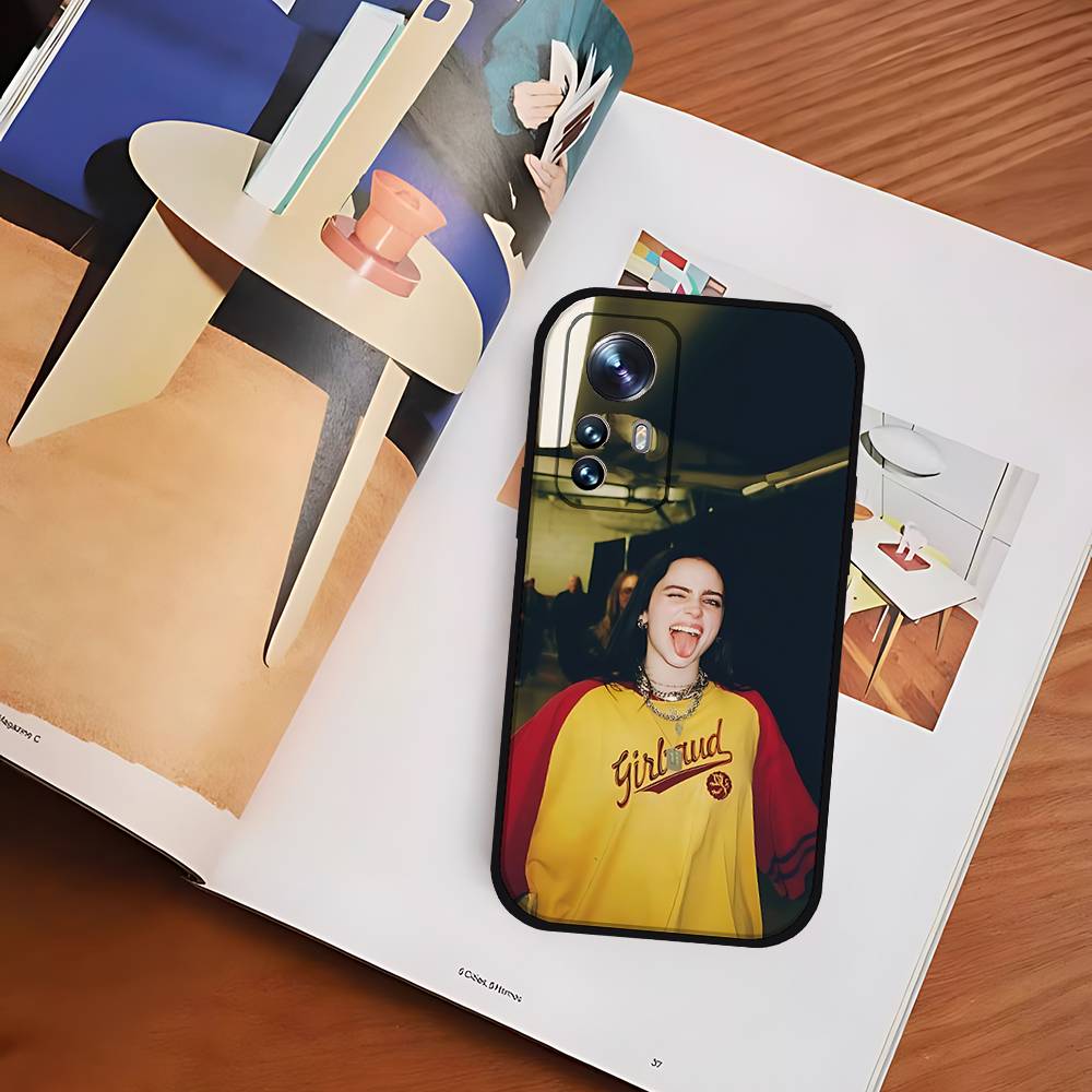 American Classic Female Singer Slim Black Shockproof Phone Case: Snug Fit For Xiaomi 12,11,12S Ultra & Redmi Note 11,10T,9,9A,8P