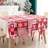 33*180cm Christmas Table Dinner Decoration Table Flags Party Linen Print Tablecloths Festive Atmosphere Venue Layout Restaurant