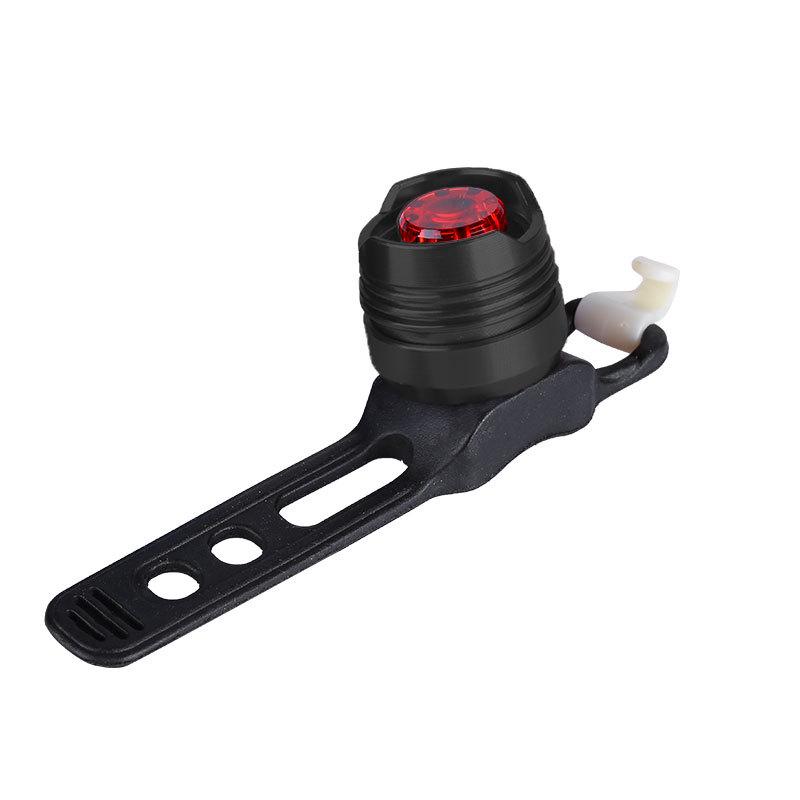 LED Aluminum Alloy High-Brightness Taillight & Safety Warning Helmet Light for Bicycles