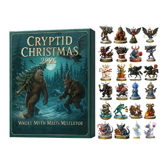 

Christmas Mysterious Creature Advent Calendar Box 24 Days Xmas Countdown Calendar