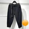 Pantaloni da lavoro da donna autunnali e invernali retrò semplici in velluto larghi a righe casual harem