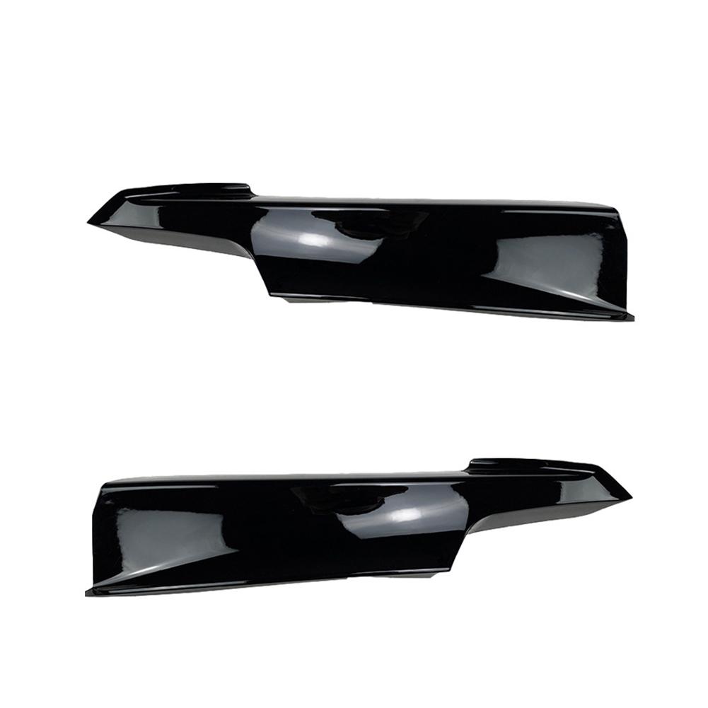 Pair Car Front Bumper Lip Splitter Canards Spoiler Fog Lamp Eyebrow Frame Cover Grille For F30 F31 M Sport 2012-2019