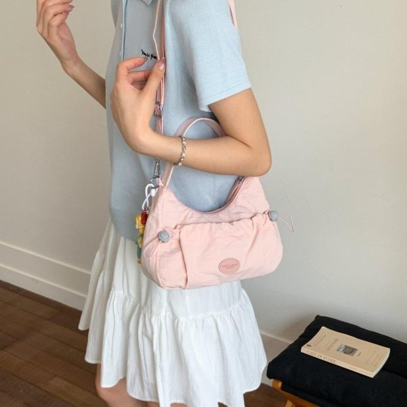 Puff Pleated Shoulder Armpit Bag Women's Lightweight Simple Casual Handbag Shoulder Messenger Bag Tide