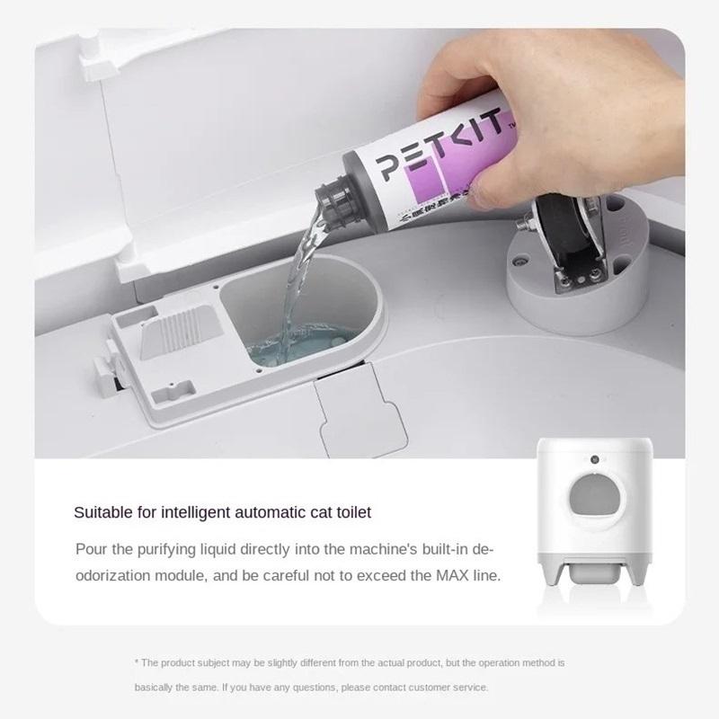 PETKIT Purification Liquid Smart Automatic Self Clean Cat Litter Box Self Cleaning Deodorant Easy To Carry Use for Cat Toilet
