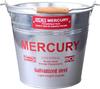 Keystone Quecksilber Zinn Eimer Regular 28x28x25cm Verzinkt Rot ME047168