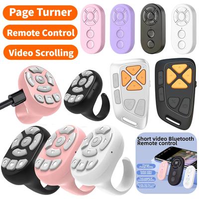 Télécommande Bluetooth Sans Fil Page Turner Bouton Déclencheur Caméra Pour Application Kindle Télécommande 10M Portée de Contrôle Pour Téléphone