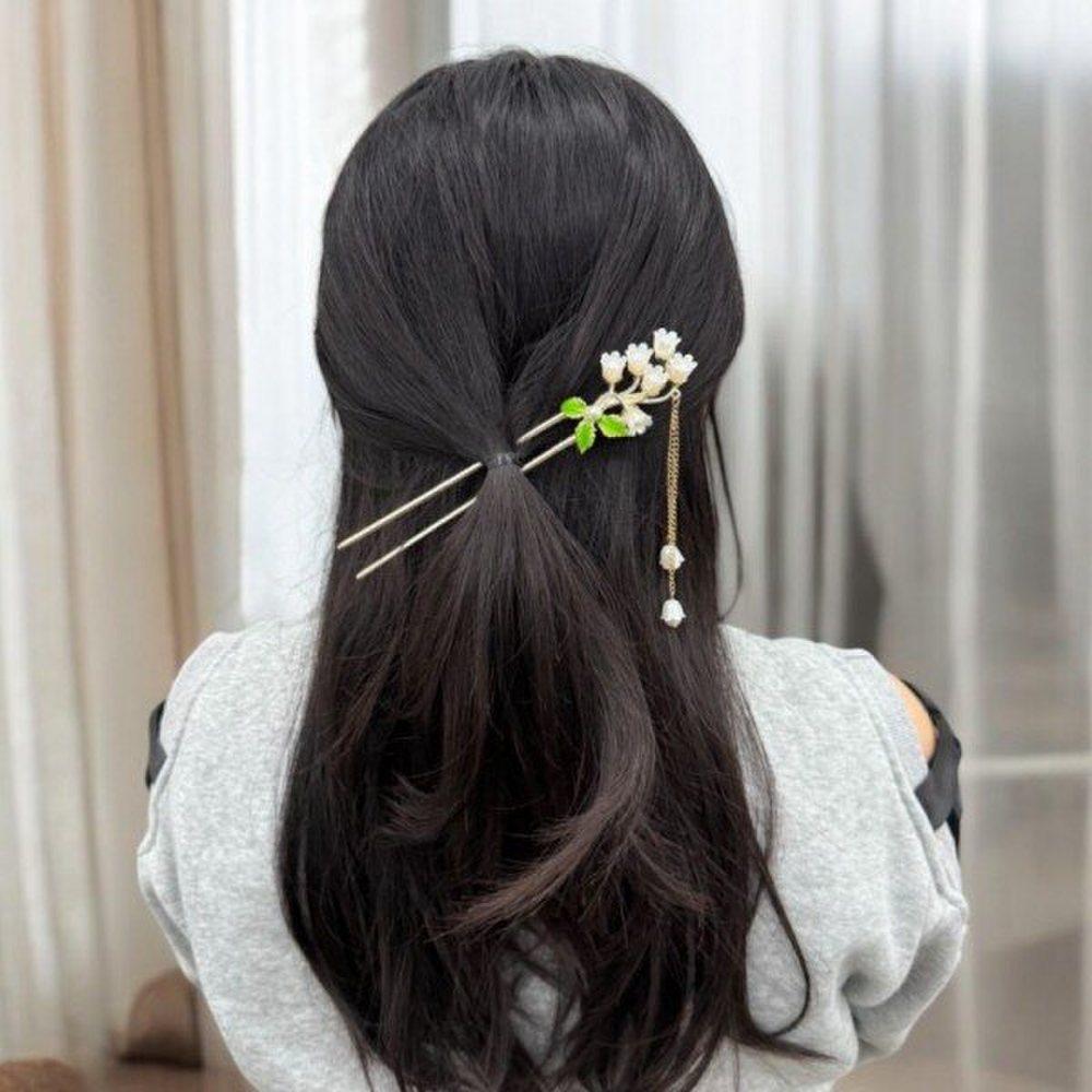 

Мно Жемчужный Цветок U-образная шпилька Ханбок Заколка для волос