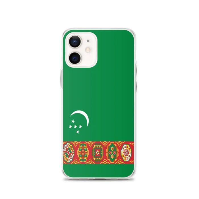 Coque Télephone Drapeau Turkménistan - iPhone 12