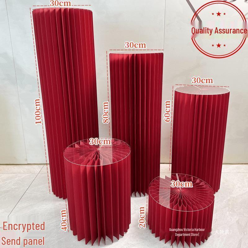 Origami Römische Säulenständer für Kuchen und Dekorationen