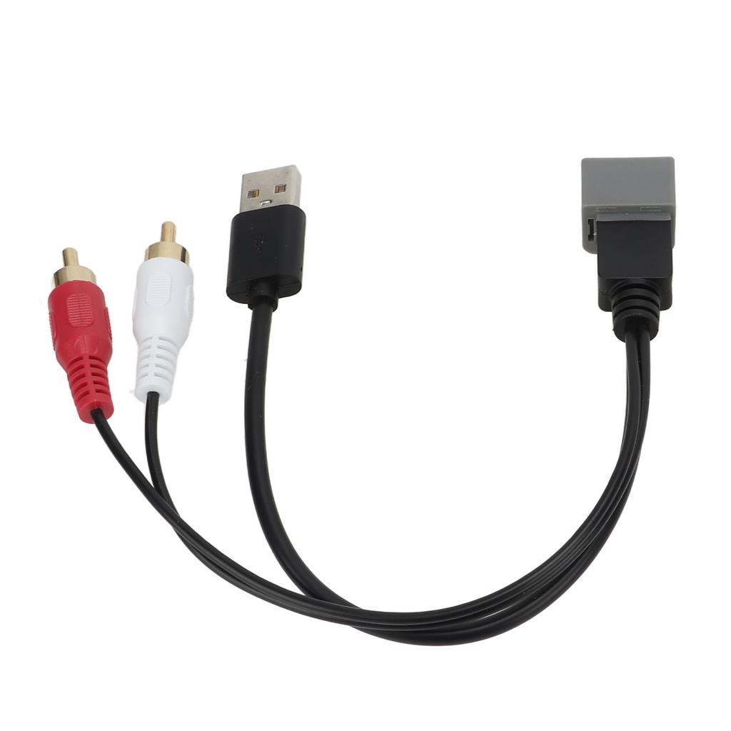 8Pin USB 2 Cinch Stecker Port Kabel Adapter Video Audio Kabel Stecker Ersatz für Nissan Cube 2011‑2012