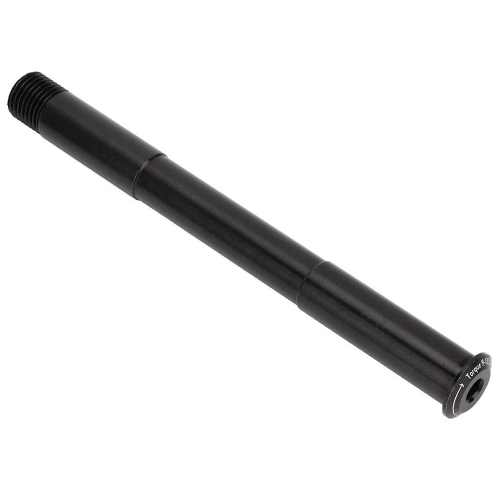 Durable Aluminum Alloy Front Fork Axle 15x110mm Black Quick Release Skewer Thru Axle for RockShox Bicycle Hub