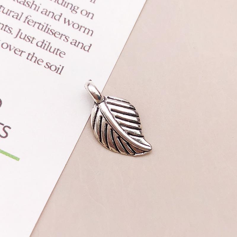 

Тибетское серебро Ретро Полый Лист Гинкго Сплав Подвески Шармы для Изготовления Украшений Ручной Работы