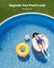 VEVOR Pool Liner, 18ft Round Swimming Pool Liner, Standard Gauge, Long Lasting Vinyl Pool Liner, Overlap Style