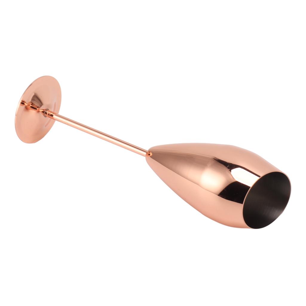 2pcs Brass Plated Stainless Steel Champagne Flutes Set Copper Tone Thick Bottom Sturdy Wine Glasses for Wedding Party Bar Use