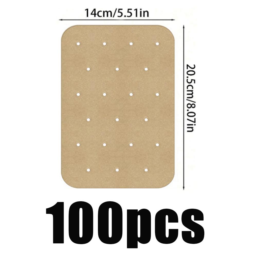 50-200Pcs Air Fryer Paper Disposable Liners Non-Stick Baking Kitchen Baking Micro-Wave Barbecue Oven Fryer Papers Steamer Paper