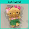 Adorabile Gatto Peluche Cartone Animato Gonna d'Erba Hawaiana Portachiavi Fascino Borsa in Cotone Morbido PP Regalo