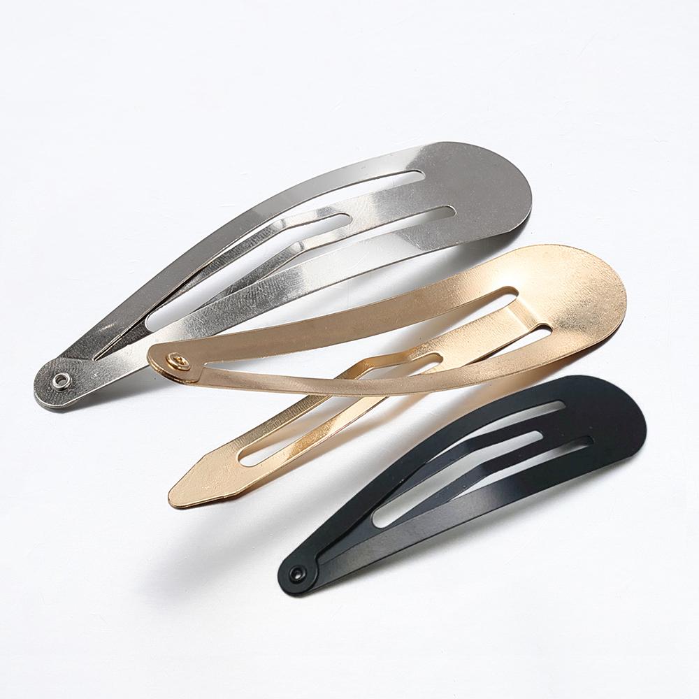 20Pcs Black Hair Clips Snap Alligator Hairpin Base for DIY Jewelry Making Women Girls Hairgrip Setting Hair Accessories Supplies