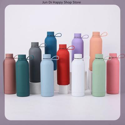 500ml 304 Stainless Steel Small Bottle Large-Capacity Thermos With Handle Outdoor Portable Sports Cup Vacuum Insulation Gifts