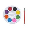 8 Colors Watercolor Paint Set Round With Water Brush Pen Watercolor Paint Palette Solid Portable Water Color Paints for Kids