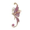 1Pc Ear Cuff Clamp Fine Workmanship Anti Rust Jewelry Rhinestone Butterfly Wing Ear Cuff Clip Earring for Club