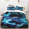 Duvet Cover Kamado Nezuko Demon Slayer Bedding Set Set Bedspread Pillowcase King Queen Full Single Size Bed Linen Kids Teen Gift