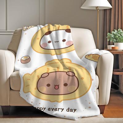 Cartoon B-bubu Dudu Blanket Warm And Soft Suitable For Bedroom Living Room Sofa Bed Office Travel Camping