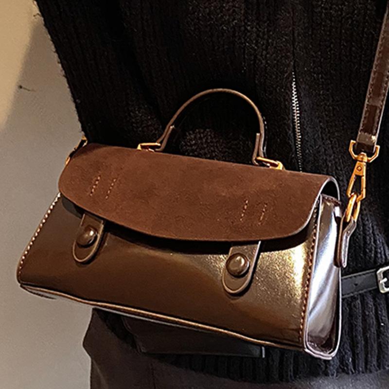 Winter Simple Bag Women's Niche Matte Small Square Bag High Value Fashionable Women's Bag Single Shoulder Hand Bag