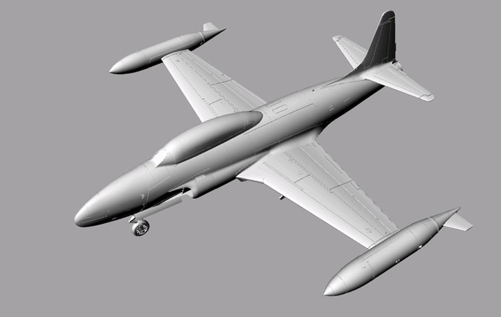 PLATZ 1/72 T-33 Shooting Star Air Self-Defense Force Plastic Model