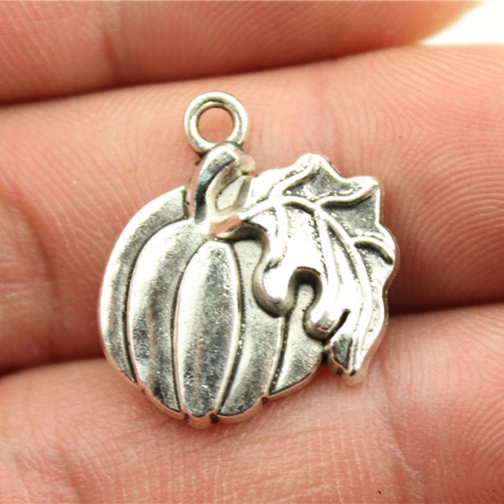 20pcs Food Charms Antique Silver Color Mushroom Charm Pendants Jewelry Accessories Pumpkin Corn Charms For Jewelry Making