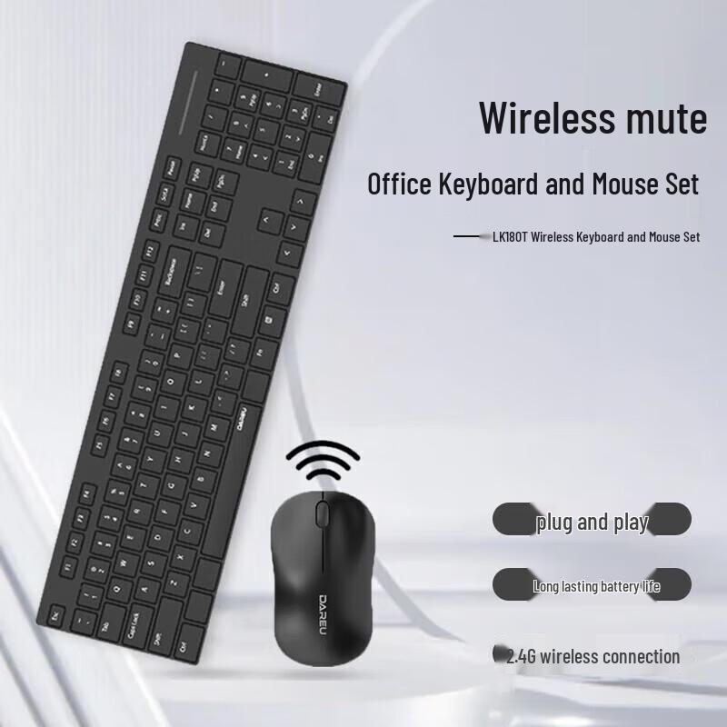 DAREU LK186T Wireless Keyboard and Mouse Set
