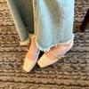 flat Mary Jane single shoes, gentle fattening and widening large size women's shoes