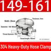 304 Stainless Steel European-Style Single Head Hose Clamp