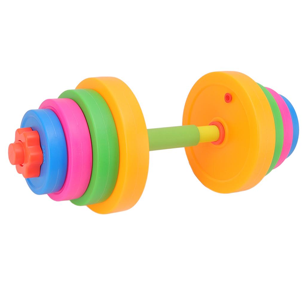 Adjustable Dumbbell Toy Plastic Fitness Weight Lifting Dumbbell for Kids Children 572C