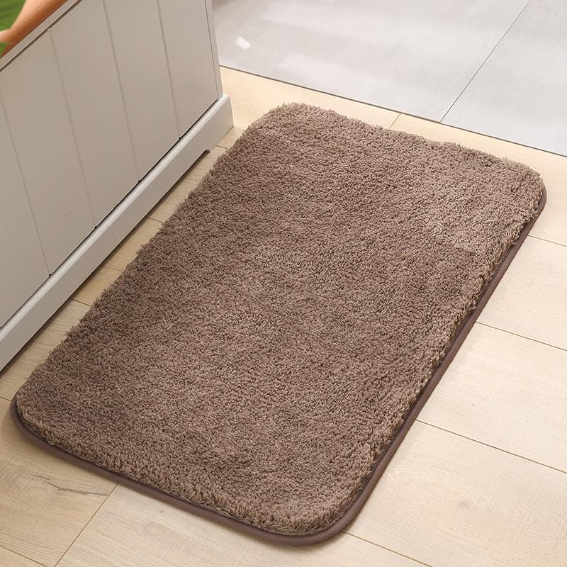 High-Pile Non-Slip Water-Absorbing Floor Mat for Kitchen & Bathroom