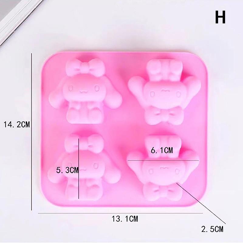 Cartoon Silicone Mold Baking Chocolate Soap Mould Cute Animal Cake Decorating Tool Cupcake Topper Kitchen Party Supply Gift
