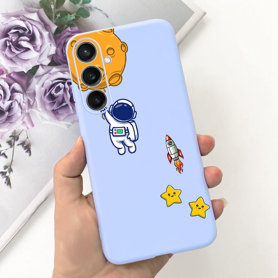 For Samsung A25 5G 2023 Case SM-A256B Cute Astronaut Duck Slim Soft Silicone Back Phone Cover For Samsung A55 A35 5G A356B Coque