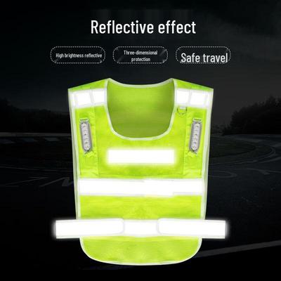 Rechargeable LED Flashing Reflective Safety Vest