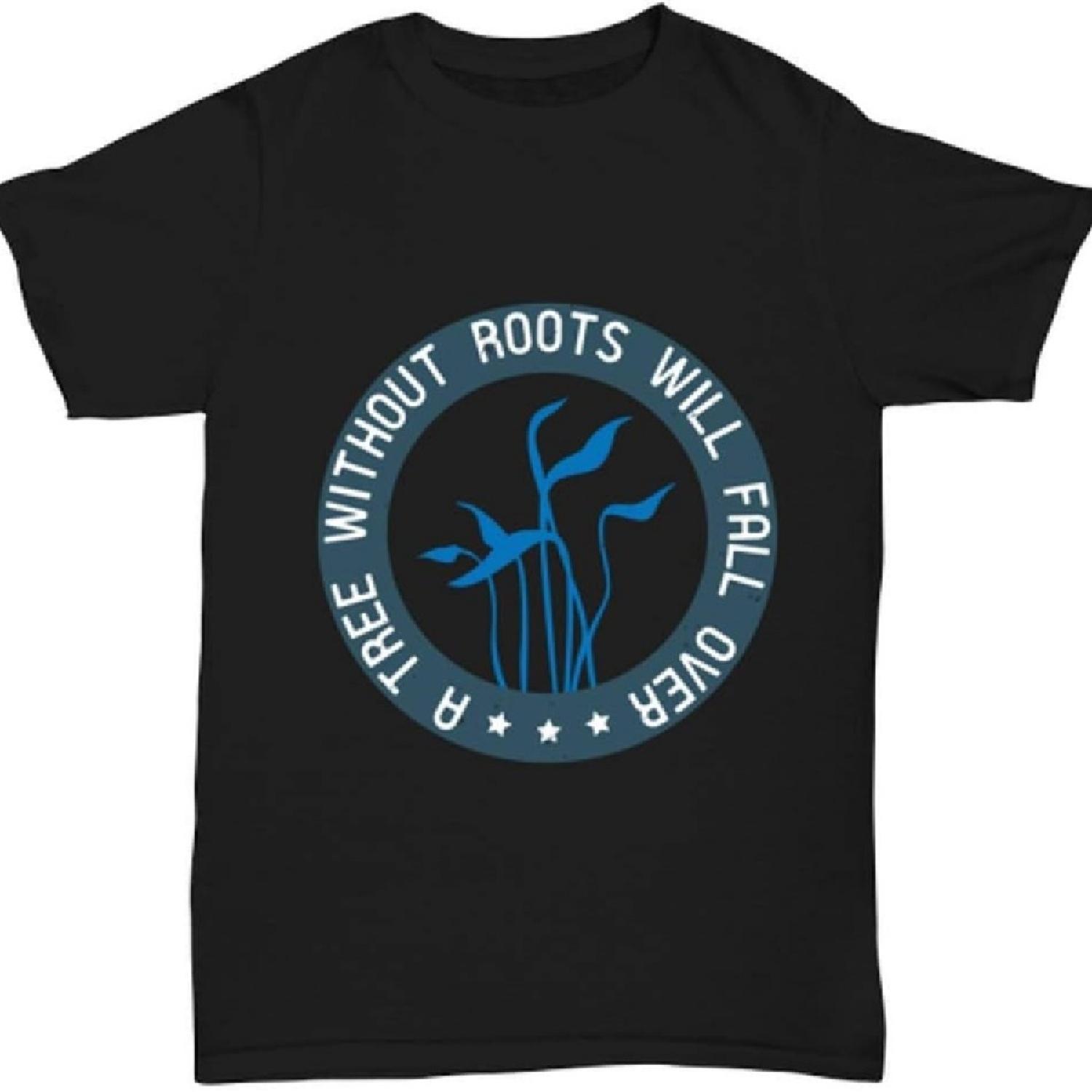 

Family T-Shirt - A Tree Without Roots Will Fall Over XXXXXL чёрный