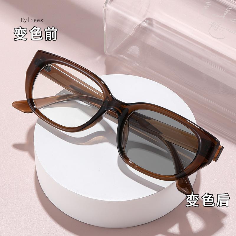 Fashion Cat Eye Frame Anti-blue Ray Reading Glasses Women Myopia Prescription Photochromic Eyeglasses gafas de lectura hombre